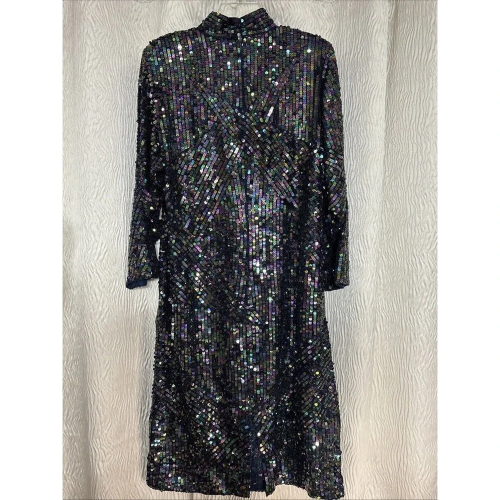 Beautiful!!  VTG Nolan Miller Dynasty Collection Dress/ Sequins/ Size 12 - Picture 2 of 13